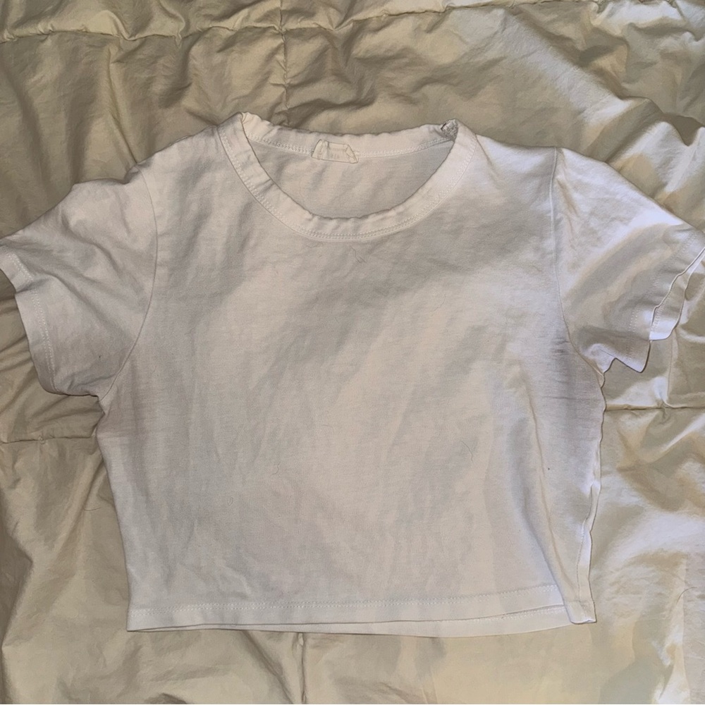 cotton on white crop top